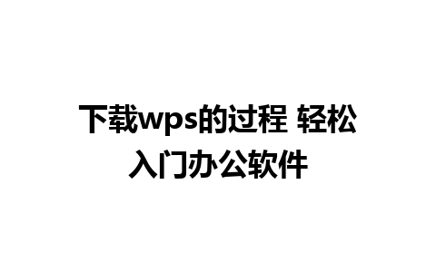 下载wps的过程 轻松入门办公软件