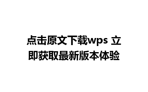 点击原文下载wps 立即获取最新版本体验